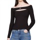 TOMMY JEANS SLIM BADGE CUTOUT TOP LS ΜΠΛΟΥΖΑ