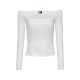 TOMMY JEANS SLIM BADGE CUTOUT TOP LS ΜΠΛΟΥΖΑ