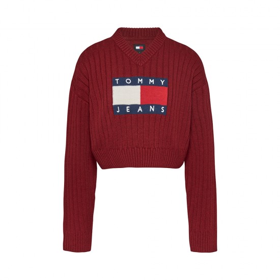 TOMMY JEANS VNCK CENTER FLAG SWEATER EXT ΓΥΝΑΙΚΕΙΟ