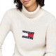 TOMMY JEANS MELANGE TRTLNCK FLAG SWEATER ΓΥΝΑΙΚΕΙΟ