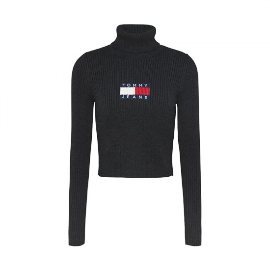 TOMMY JEANS MELANGE TRTLNCK FLAG SWEATER ΓΥΝΑΙΚΕΙΟ