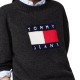 TOMMY JEANS MELANGE FLAG SWEATER  EXT ΓΥΝΑΙΚΕΙΟ