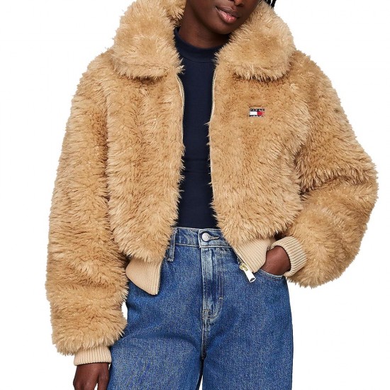 TOMMY JEANS FAUX SHEARLING JACKET ΓΥΝΑΙΚΕΙΟ