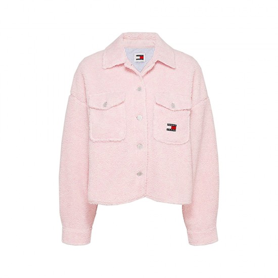 TOMMY JEANS TEDDY BADGE OVERSHIRT EXT