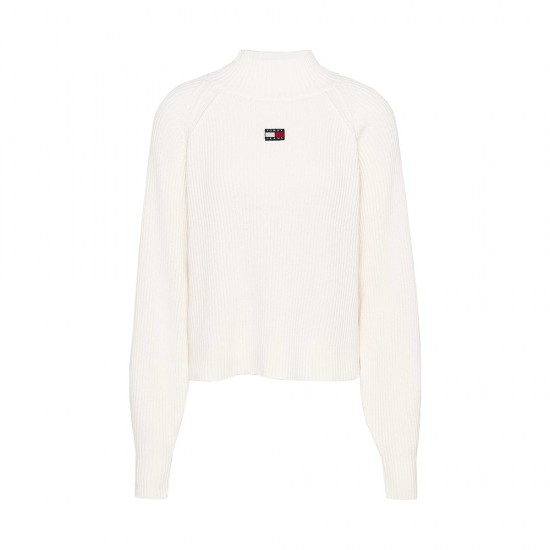 TOMMY JEANS BADGE MOCKNECK SWEATER ΓΥΝΑΙΚΕΙΟ