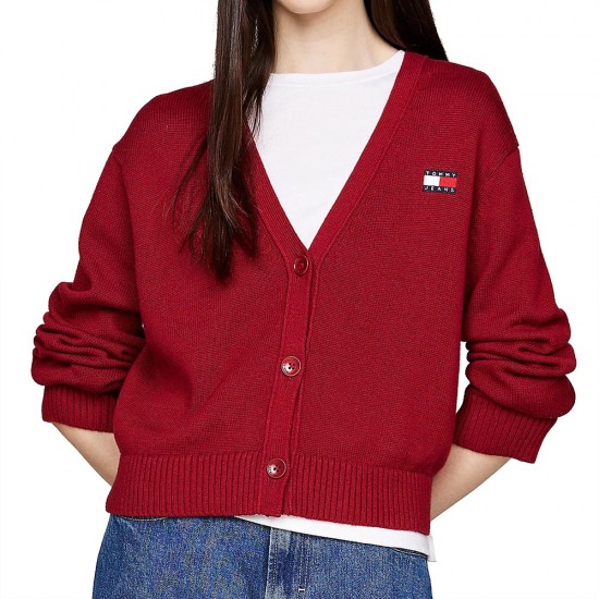 TOMMY JEANS ESSENTIAL BADGE CARDIGAN EXT