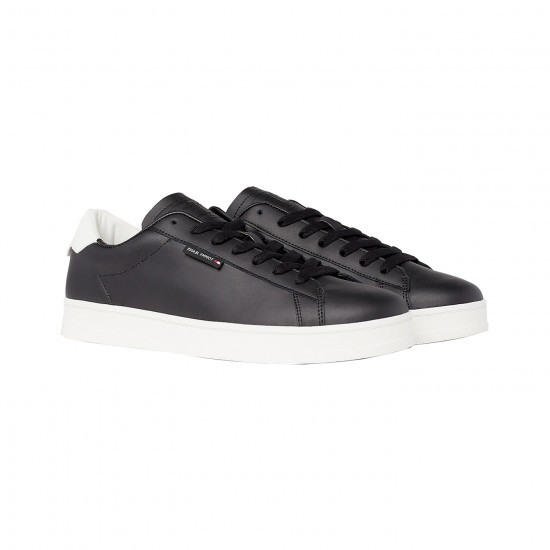 TOMMY JEANS LEATHER LOW CUPSOLE