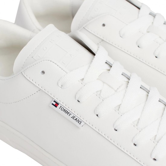 TOMMY JEANS LEATHER LOW CUPSOLE