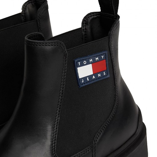 TOMMY JEANS LEATHER CHELSEA BOOT