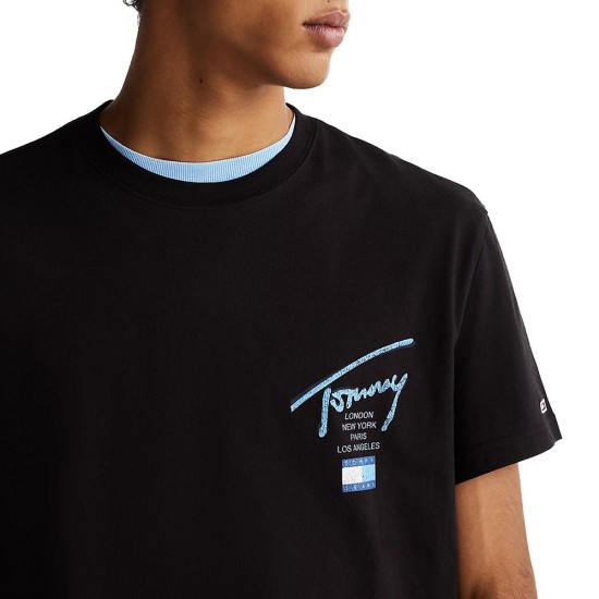 TOMMY JEANS REG TOMMY SIGN CITY TEE EXT ΑΝΔΡΙΚΟ